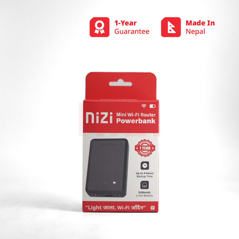 Nizi Mini Wifi Router Powerbank (5200mAh)